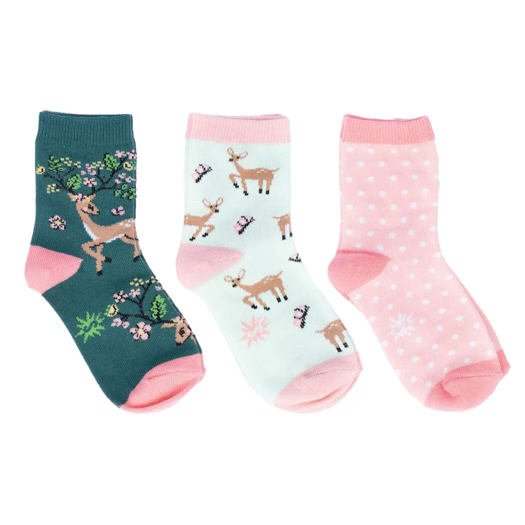 Youth Spring Awakening Crew Socks 3-Pack